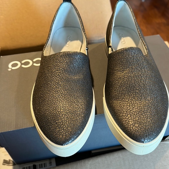 Ecco Shoes - Ecco Gillian Black Stone Metallic